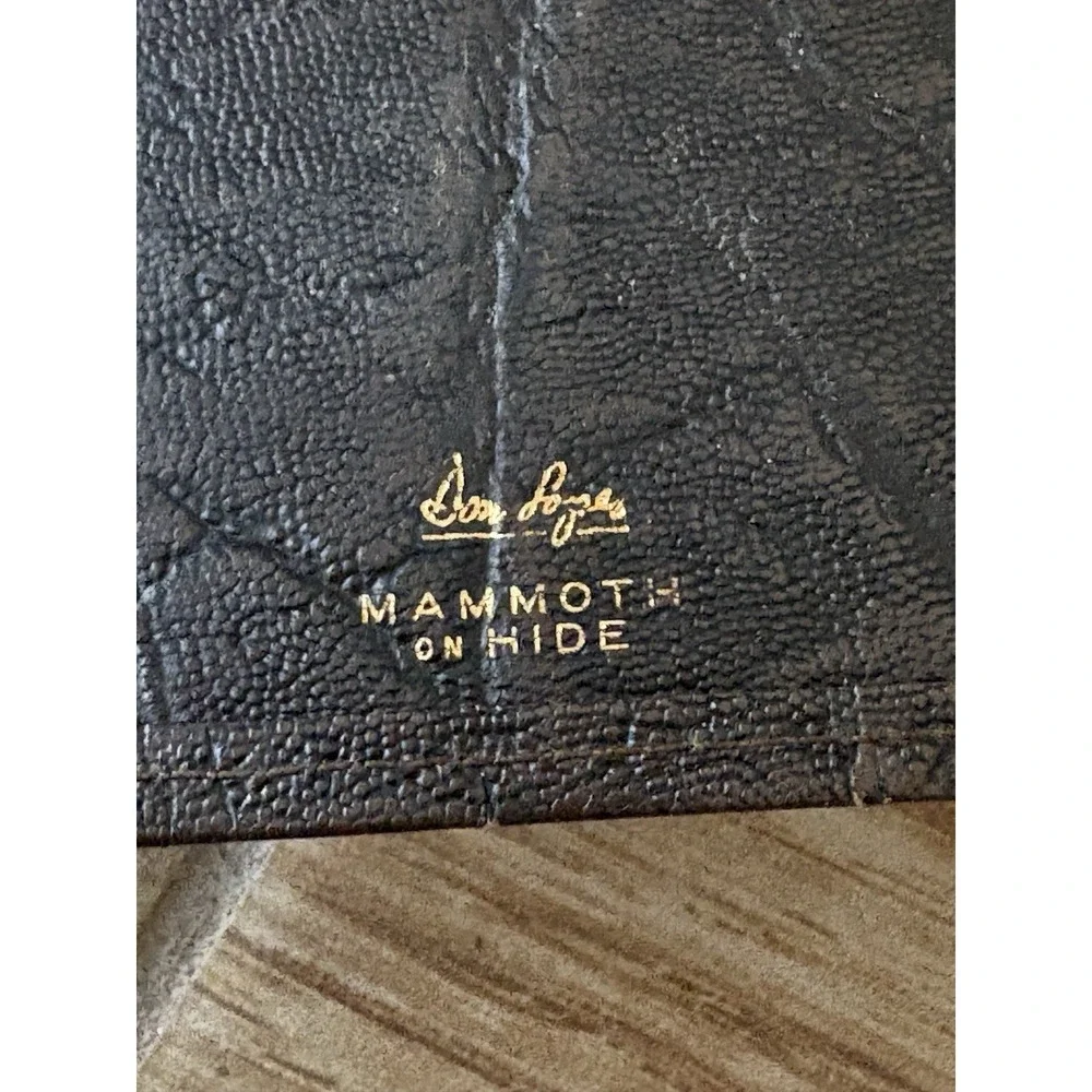 Don Lopez leather wallets, Lot‎ Of 2. Mammoth Hide (brown) /black 4d